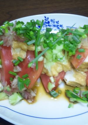 厚揚げとトマトの夏サラダ-レシピのメイン写真