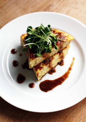 もやしお好み焼き みそソース添え-レシピのメイン写真