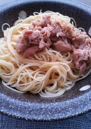 ツナとしょうゆのパスタ-レシピのメイン写真