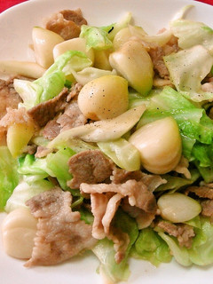 スタミナ!!コロコロにんにくの野菜炒め-レシピのメイン写真