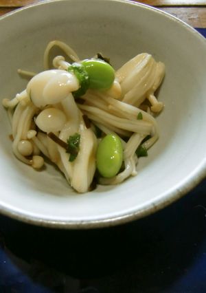 白色きのこの塩昆布和え-レシピのメイン写真