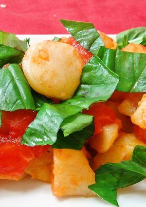 じゃがいものにんにくトマトソースがけ-レシピのメイン写真