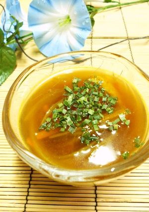 夏だ☀カレーだ！冷たいカレー味麺つゆ-レシピのメイン写真