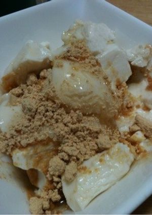 豆腐そのまま★はちみつきなこ豆腐-レシピのメイン写真