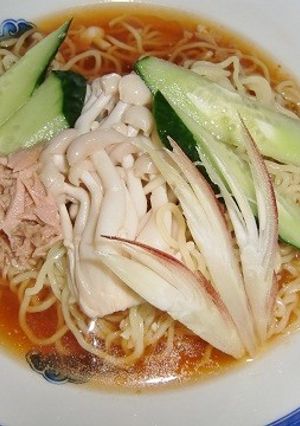 しめじ入りの冷たいラーメン、いいお味-レシピのメイン写真
