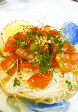 ゴマが美味しいトマト素麺-レシピのメイン写真