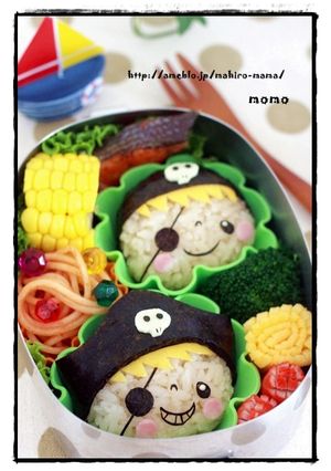 キャラ弁☆海賊キッズおにぎり♪-レシピのメイン写真