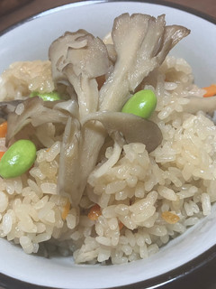 舞茸と蓮根の炊き込みご飯-レシピのメイン写真