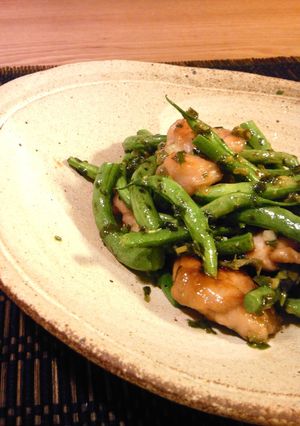 インゲンと鶏肉のさっぱり塩ダレ炒め-レシピのメイン写真