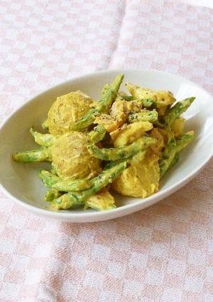 いんげんとじゃが芋のカレマヨサラダ-レシピのメイン写真