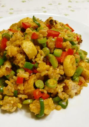 ランチに！カラフルカレーチャーハン-レシピのメイン写真