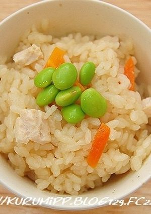 鶏&枝豆の炊き込みご飯-レシピのメイン写真
