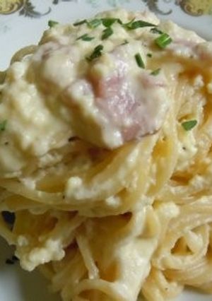 カルボナーラ風 チーズと卵のスパゲッティ-レシピのメイン写真