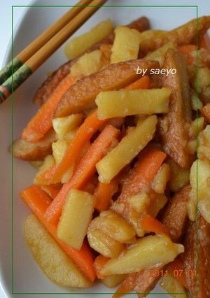 じゃが芋・さつま揚げのきんぴら風-レシピのメイン写真