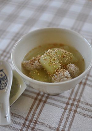 瓜の鶏団子スープ-レシピのメイン写真