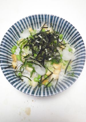 しらすおろしご飯（枝豆・山芋のせ）-レシピのメイン写真