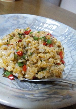 大葉にんにく醤油ｄｅチャーハン-レシピのメイン写真