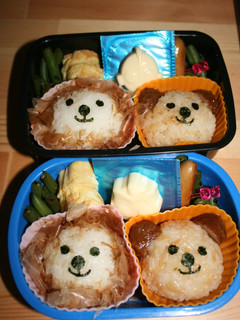 キャラ弁☆ライオンさん&クマさん-レシピのメイン写真