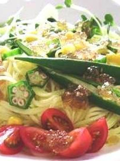 冷たい! 柚子そうめんサラダ-レシピのメイン写真