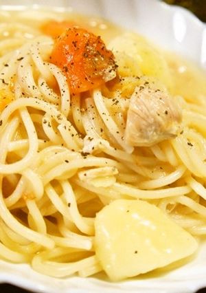 シチューのリメイク！簡単クリームパスタ-レシピのメイン写真
