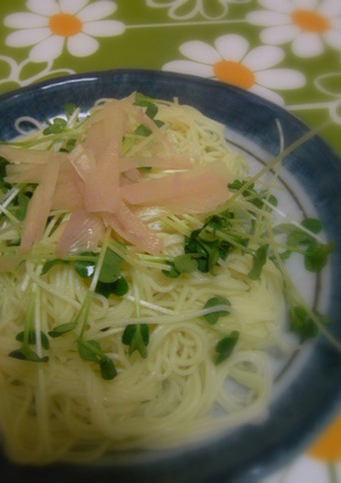涼！新生姜とかいわれのそうめん☆-レシピのメイン写真