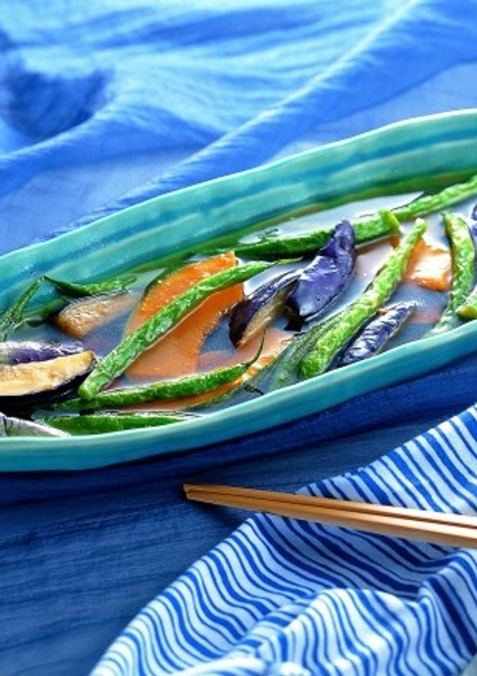 夏野菜の揚げびたし-レシピのメイン写真