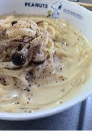 牛乳でカルボナーラ風スープパスタ★-レシピのメイン写真