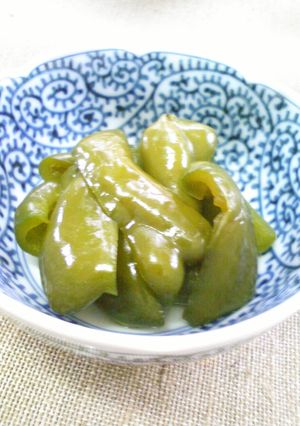 材料ピーマンだけ！ピーマンの簡単煮物♪-レシピのメイン写真