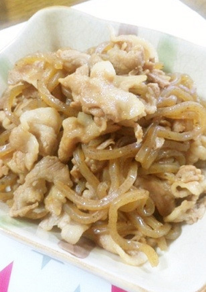 こんにゃくと豚肉の炒め煮-レシピのメイン写真