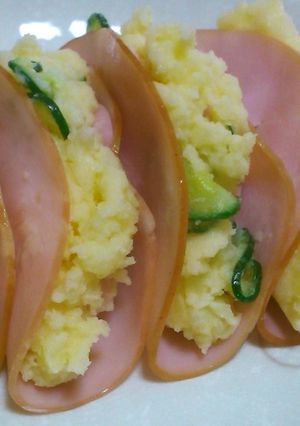 ＊ポテトサラダのハム包み＊お弁当にも♪-レシピのメイン写真