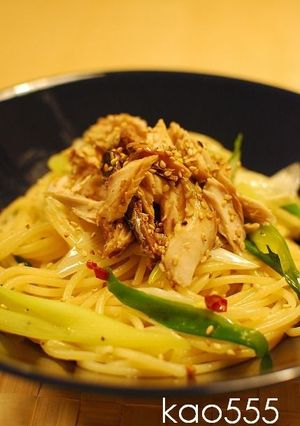 焼き鯖のペペロンチーノ-レシピのメイン写真