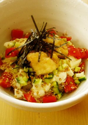 暑い日のランチに！火を使わないひんやり丼-レシピのメイン写真