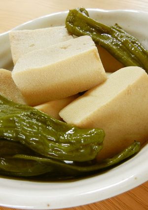 煮汁がジュワァ～❀高野豆腐と長ピーマン❀-レシピのメイン写真