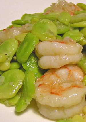 本格的に作るエビとソラ豆の炒めもの-レシピのメイン写真