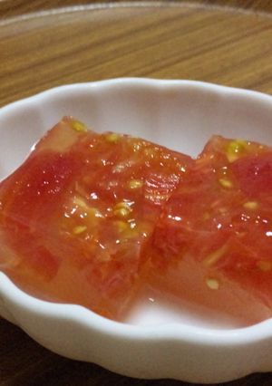 夏のおやつに♪☆簡単おいしいトマト寒天☆-レシピのメイン写真