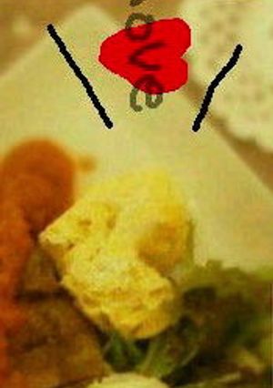 お弁当にも！レンジで簡単ハートの卵焼き-レシピのメイン写真