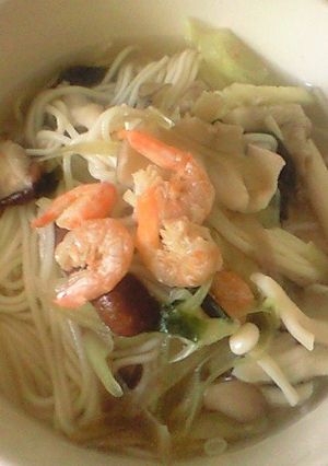 アジアン風エビ入りにゅうめん-レシピのメイン写真