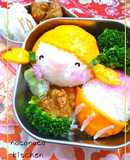 夏到来♪かき氷♪と女の子＊キャラ弁＊