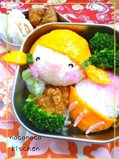 夏到来♪かき氷♪と女の子*キャラ弁*-レシピのメイン写真