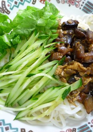 ✿私流ジャージャー麺(炸醤麺)~茄子麺♪-レシピのメイン写真