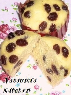 チーズ風味の❤レーズン蒸しパン✿-レシピのメイン写真