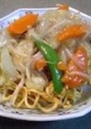 簡単揚げそば-レシピのメイン写真
