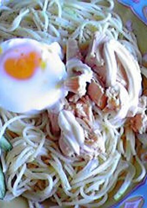 有り合わせでできる☆簡単サラダそうめん♪-レシピのメイン写真