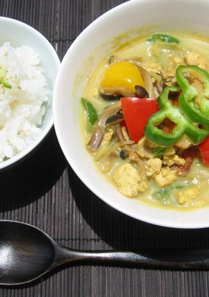 タイ風ぢゃないよ『和風＊グリーンカレー』-レシピのメイン写真