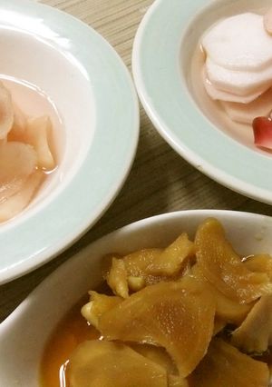 レンジDE新生姜☆一緒に３漬物♡便利　-レシピのメイン写真