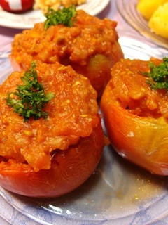☆トマトの肉詰め-レシピのメイン写真