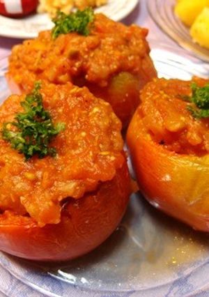 ☆トマトの肉詰め-レシピのメイン写真