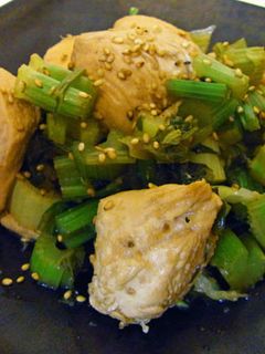 セロリーと鶏肉の醤油炒め-レシピのメイン写真