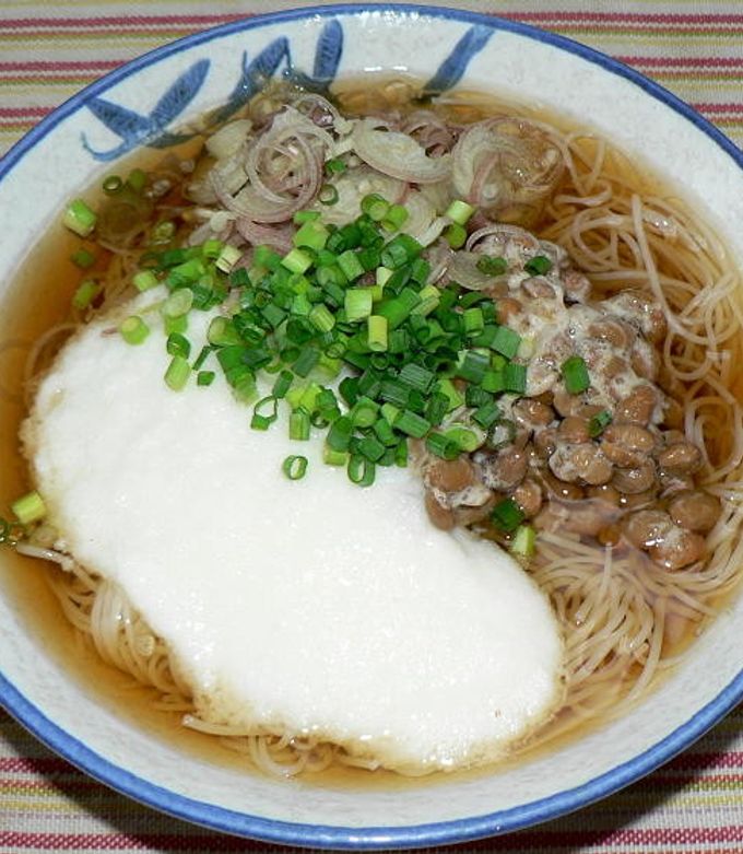 とろろと納豆のぶっかけそうめん by Dr仁平 【クックパッド】 簡単