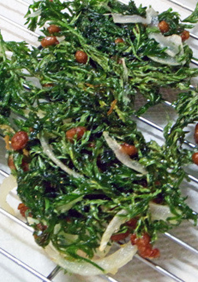 にんじん葉と納豆のかき揚げ-レシピのメイン写真